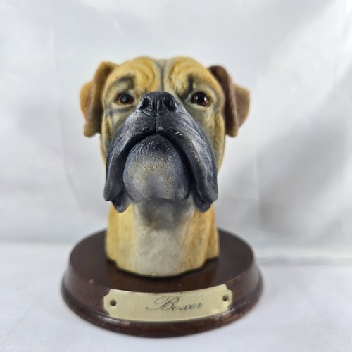 Boxer dog figurine wooden - dog,