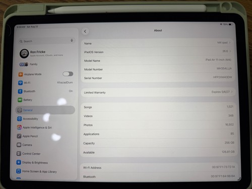 Apple ipad air - 2026, 11”