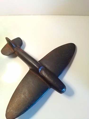 Trench art metal model - art,