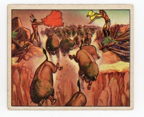 1949 bowman wild west card - west,