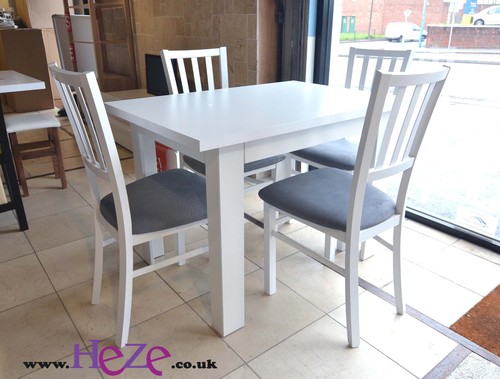 Set white extending dining - set,
