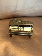Small brass grand piano made - small,
