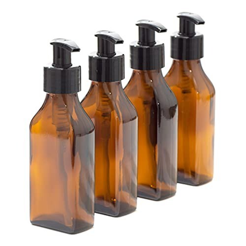 100ml rectangular amber - 100ml, glass