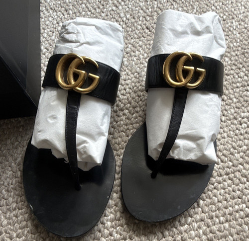 Gucci marmont black leather - gucci,