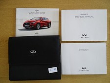 GENUINE INFINITI Q30 QX30 2016-2020 OWNERS MANUAL HANDBOOK WALLET PACK F-742