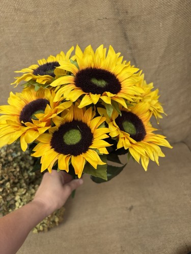 Sunflower heads artificial - sunflower,