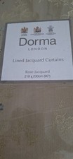 Dorma rose jacquard curtains - rose,