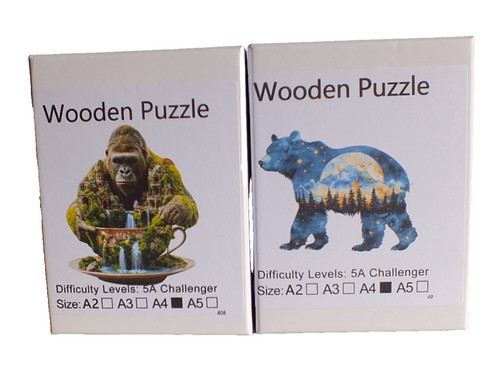 Wooden jigsaws gorilla - a4,