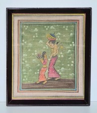Painting On Fabric Woman And
