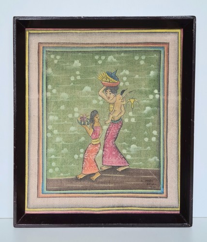 Painting fabric woman and - painting,
