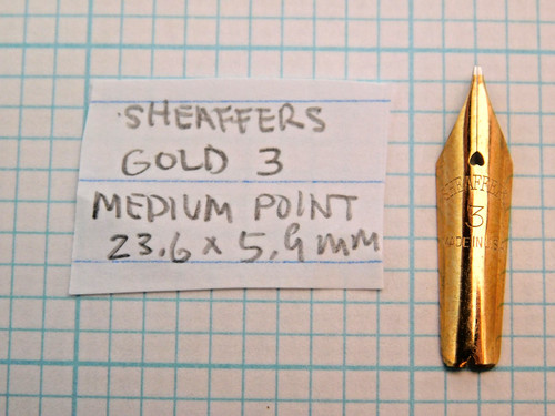 Nib replacement sheaffer 3 - nib, sheaffer's
