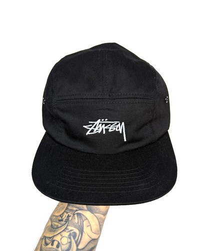 Stussy panel camp cap black - panel,