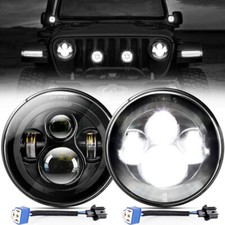 Black Pair 7" Led Headlights