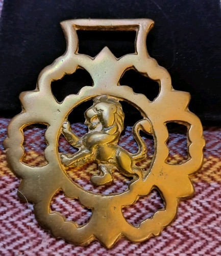 Vintage horse brass rearing - , -rearing
