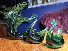 Vintage Emerald Green Glass