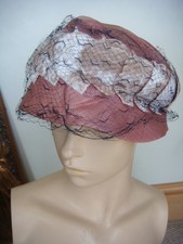 Vintage 1920's Pink Cloche Hat