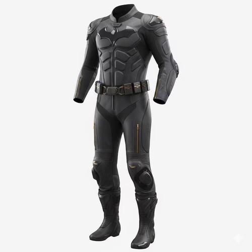 Batman leather suit - batman, motorcycle