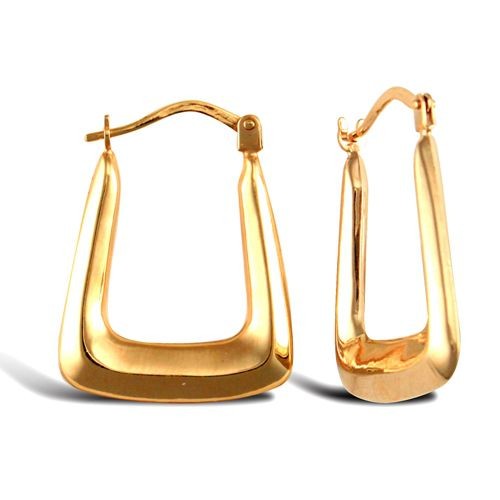 Creole earrings 9ct - earrings, yellow