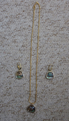 Abalone necklace and - nz,