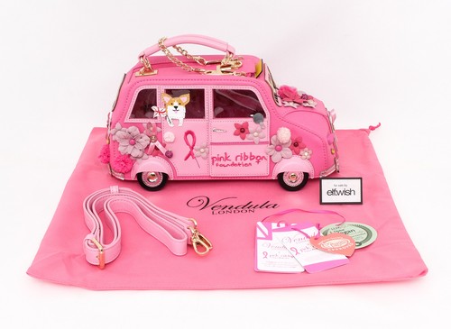 Vendula pink ribbon cats - ribbon,