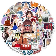 UK 50 X Singer Taylor Swift Stickers Lot Band Music Guitar Car Decals Skateboard