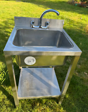 Commercial Stainless Steel Kitchen Sink + Taps - Excellent Condition - RRP £750
