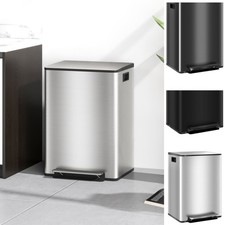 Kitchen Double Bin for Recycling and Waste with Soft-Close Lid