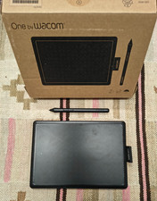 One by Wacom Graphic Tablet Drawing Pad With Pen - Black/Red