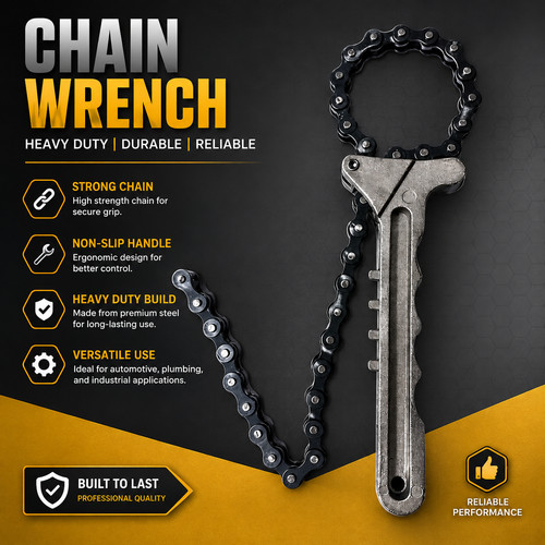 Heavy duty chain wrench - chain,