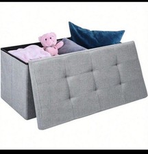 Folding Ottoman Storage Seat