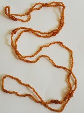 Orange seed beads single - seed,