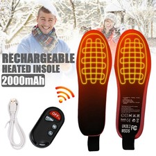 Heated Insoles Rechargeable Electric Heated Shoes Insoles with Remote Control UK