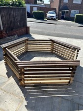 Hexagonal Koi/fish Pond Just Needs A Liner To Go In It