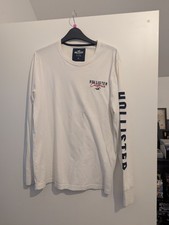 Mens White Hollister Longe
