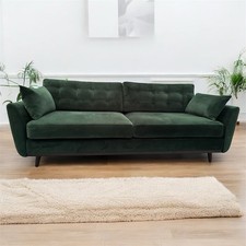 Swyft Model 10 3 Seater Sofa - Forest Green Velvet RRP £1799