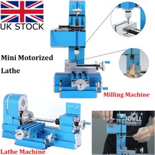 Mini Metal Turning Lathe Motorized Milling Machine Model DIY Woodworking Tool