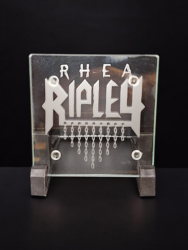 Rhea ripley hand etched pint - hand,