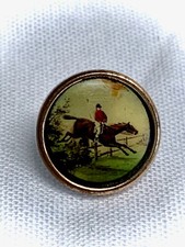 Antique Waistcoat Button Horse