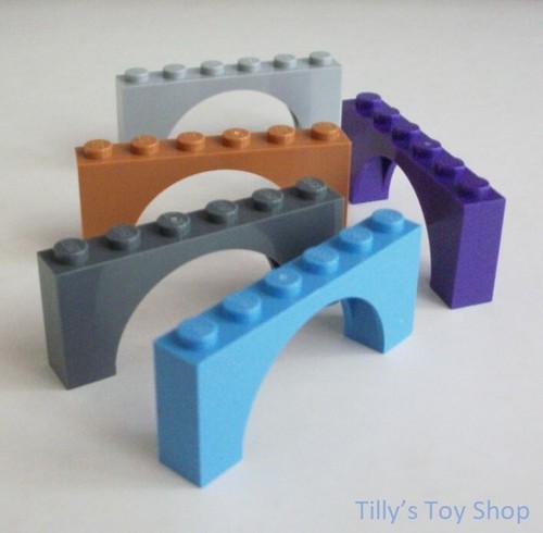 Lego 1x2x6 stud arch bricks - lego,