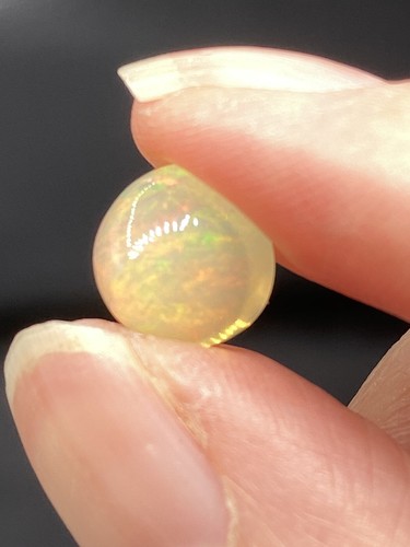 Opal precious white - white, ethiopian