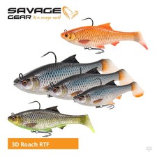 Savage Gear 3D Roach Shad RTF Lures - Pike Perch Zander Muskie Predator Fishing