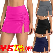 Women High Waist Swim Shorts
