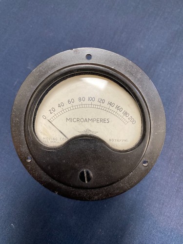 Vintage mip microamperes - microamperes, round