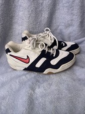 Nike Squash Shoes Trainers 3.5 White & Navy 