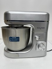 Salter Aspen Electric Stand Mixer 8 Speeds Stainless Steel 5L Mixing Bowl Silver