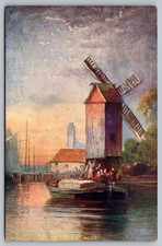 Inland Port Painting Windmill