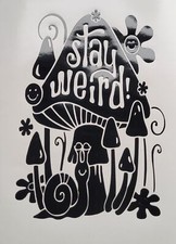 1x Stay Weird Hippy Decal