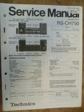 Technics   RS-CH750  Cassette Deck  ORIGINAL Service Manual