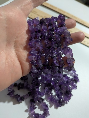 Amethyst chip crystal bracelet - chip,