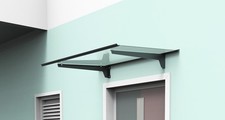 Schartec aluminium door canopy - aluminium,